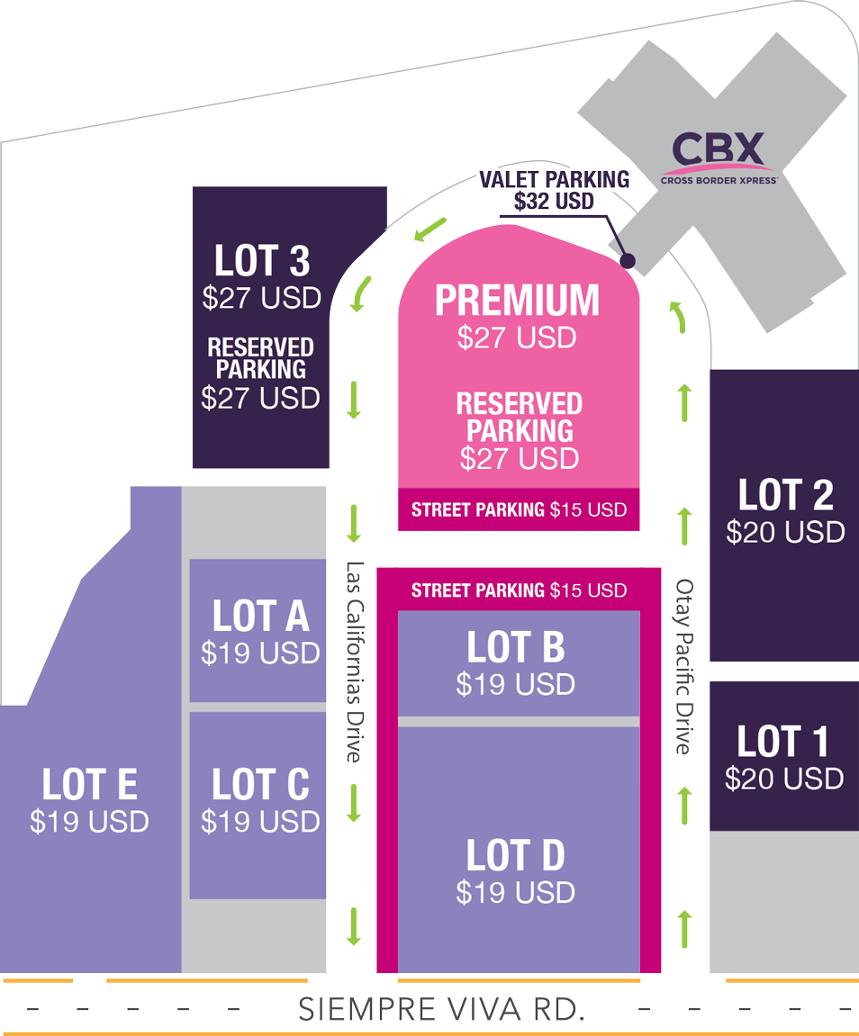CBX Parking Rates & Reservations Cross Border Xpress