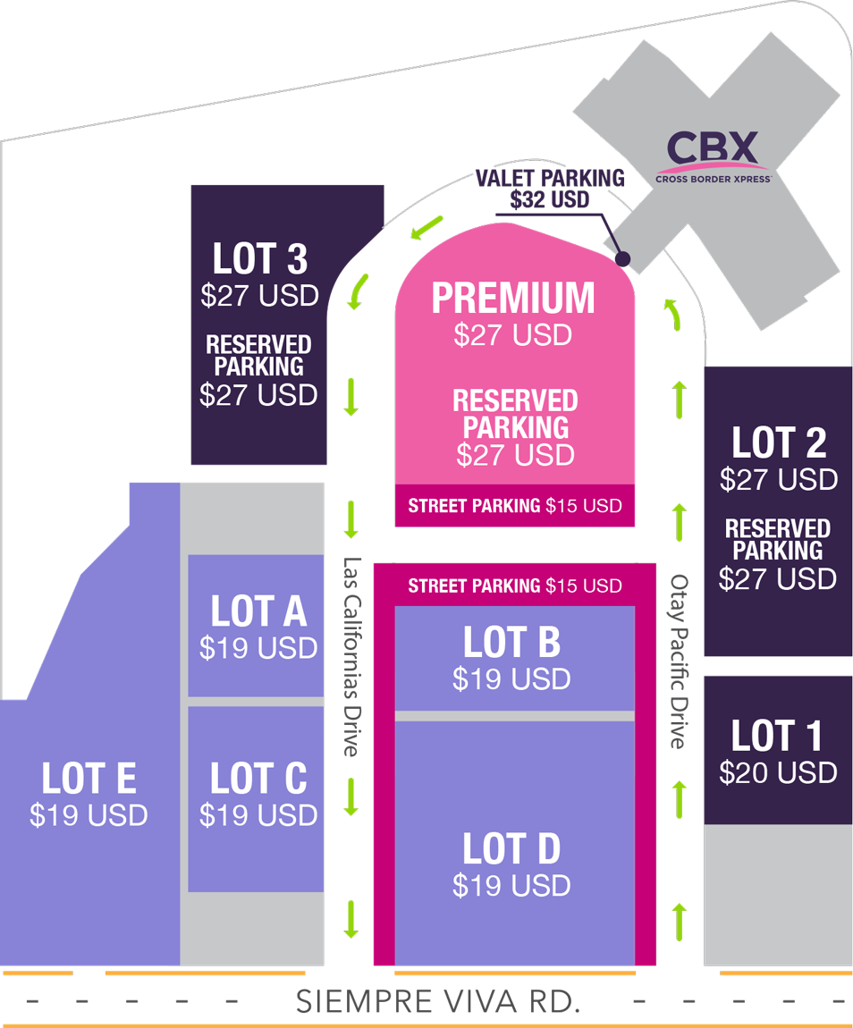 CBX Parking Cross Border Xpress CBX Parking Cross Border Xpress